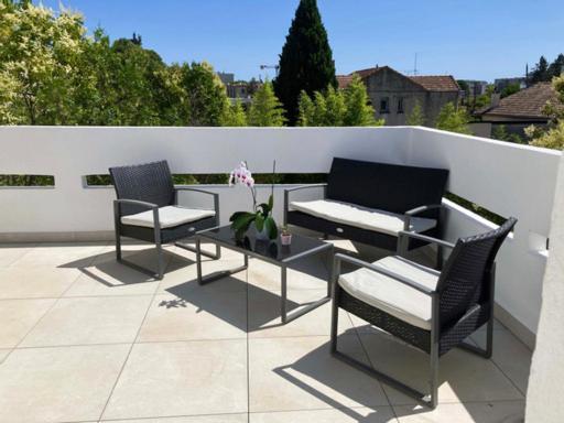Appartement Terrasse Panoramique Hopitaux Et Facultes Montpellier Exterior foto